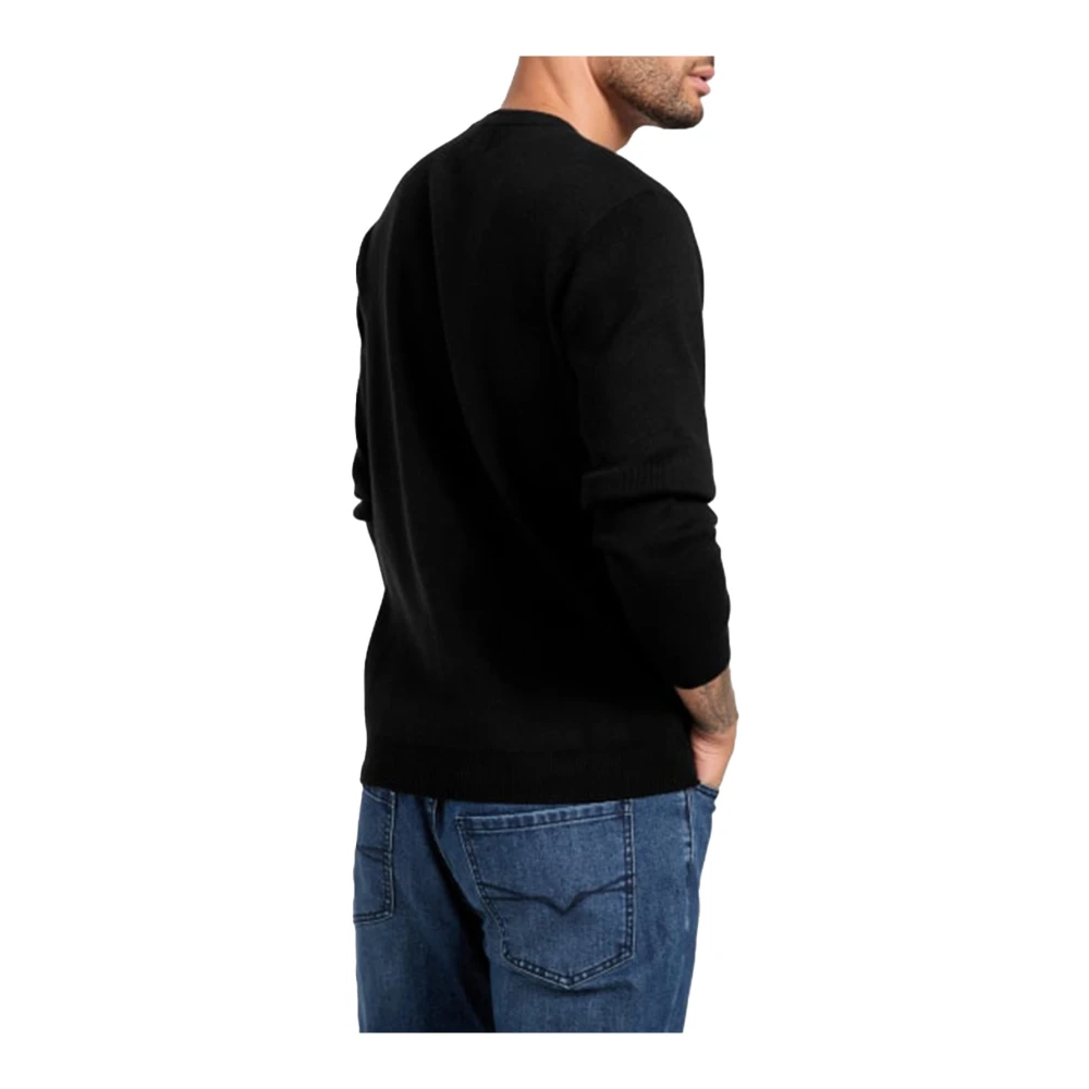 Guess ML Logo Sweatshirt Zwart Black Heren