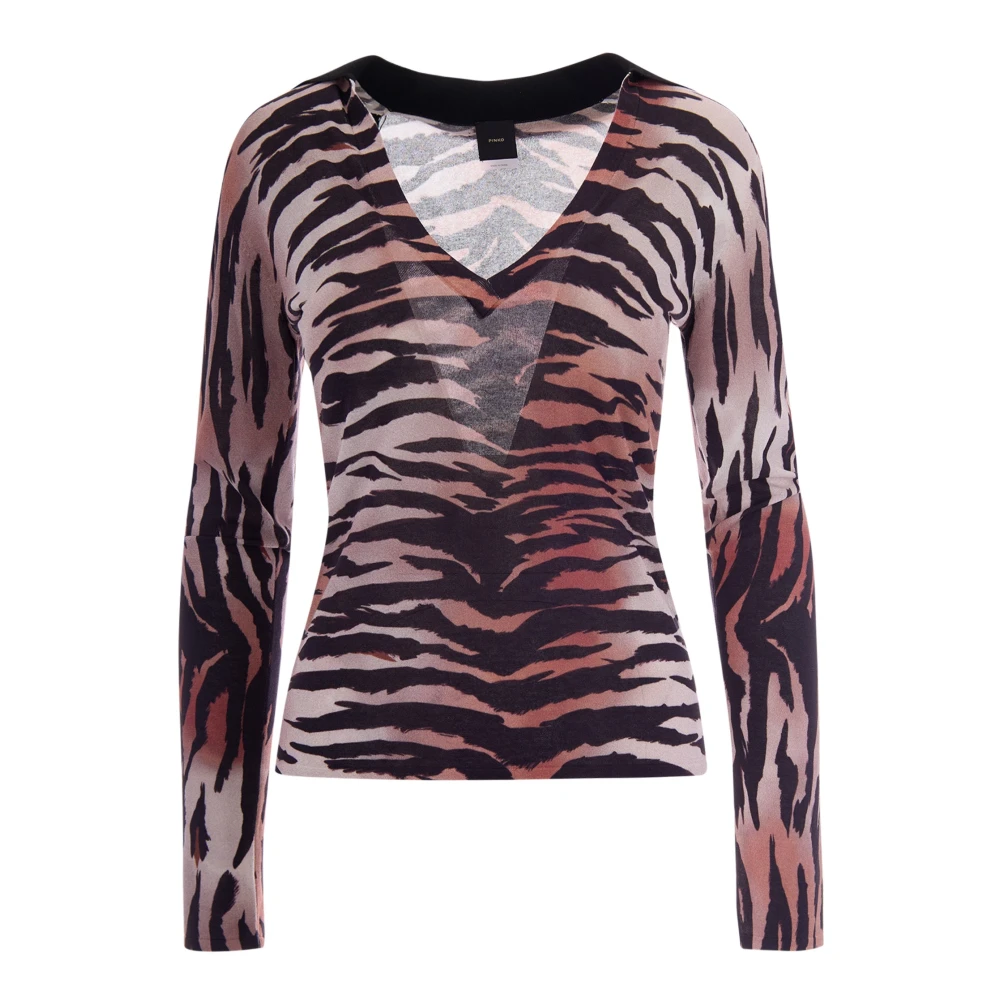 Pinko Women's Multicolor Long Sleeve T-Shirts, S, Blouses