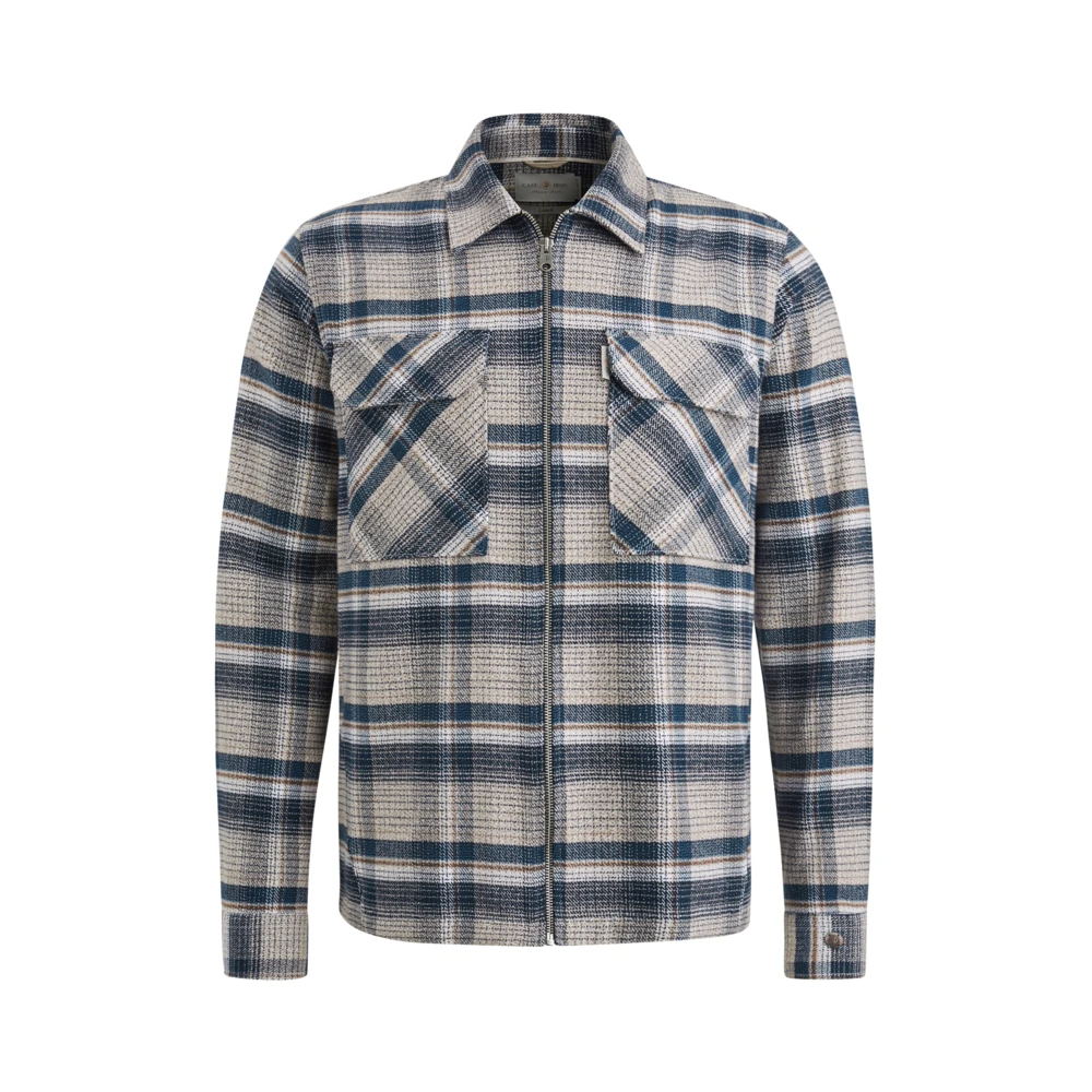 Cast Iron Geruit Borstel Overshirt Regular Fit Multicolor Heren
