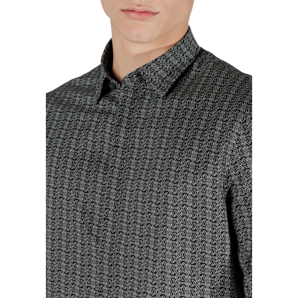 Armani Exchange Lange mouwen shirt Lente Zomer Collectie Black Heren