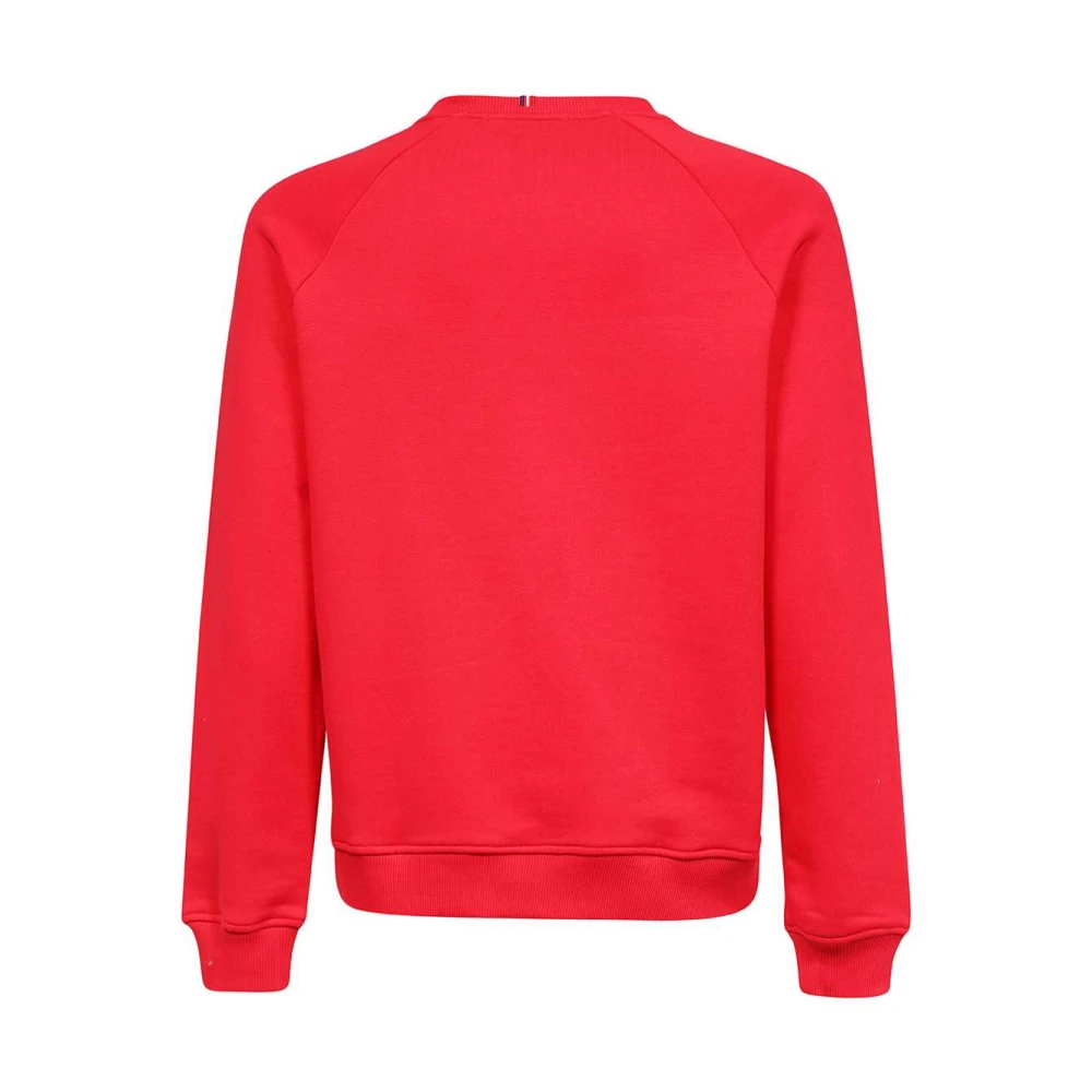 Les Deux Geribbelde Katoenen Sweatshirt Red Heren