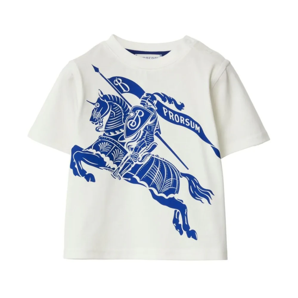 Burberry Equestrian Knight Barn T-shirts och Polos White, Unisex