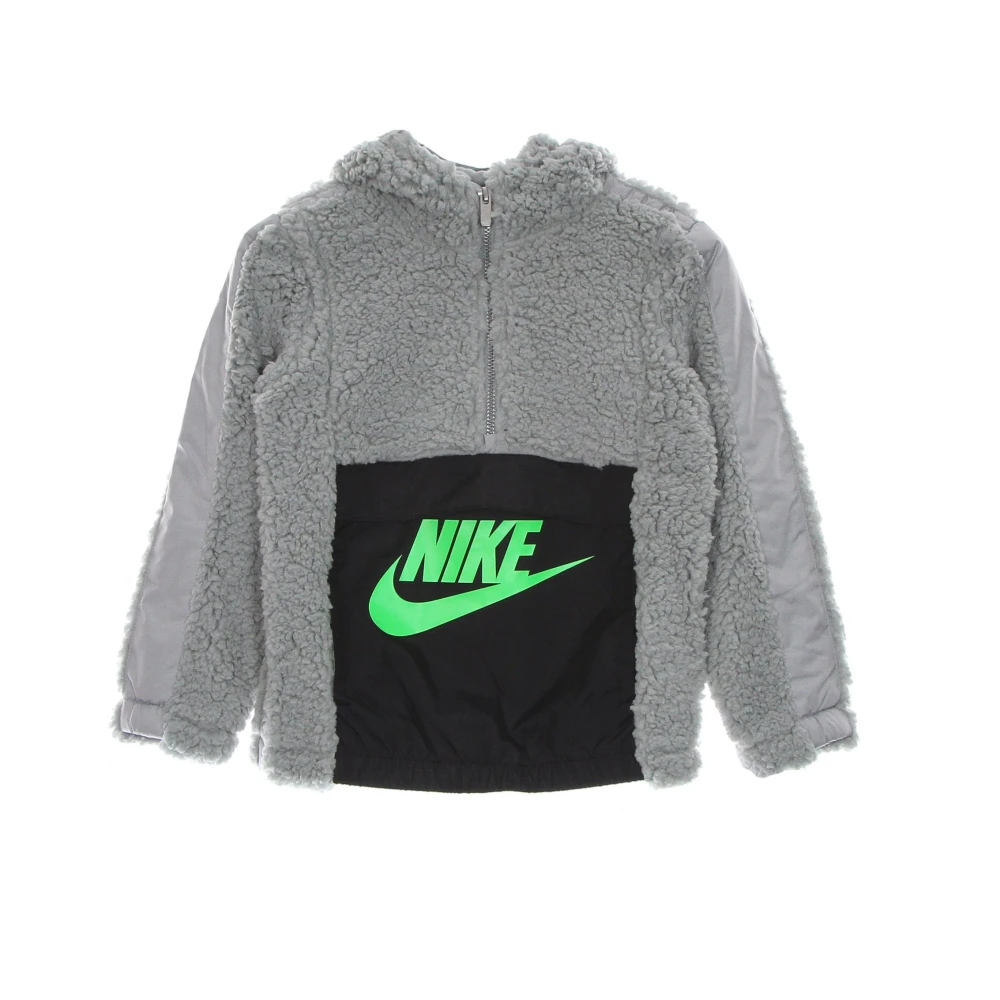 Nike Sherpa Half Zip Hoodie Ljusgrå Gray, Unisex