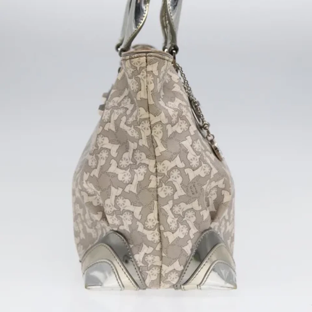 Celine Vintage Pre-owned Canvas celine-bags Gray Dames
