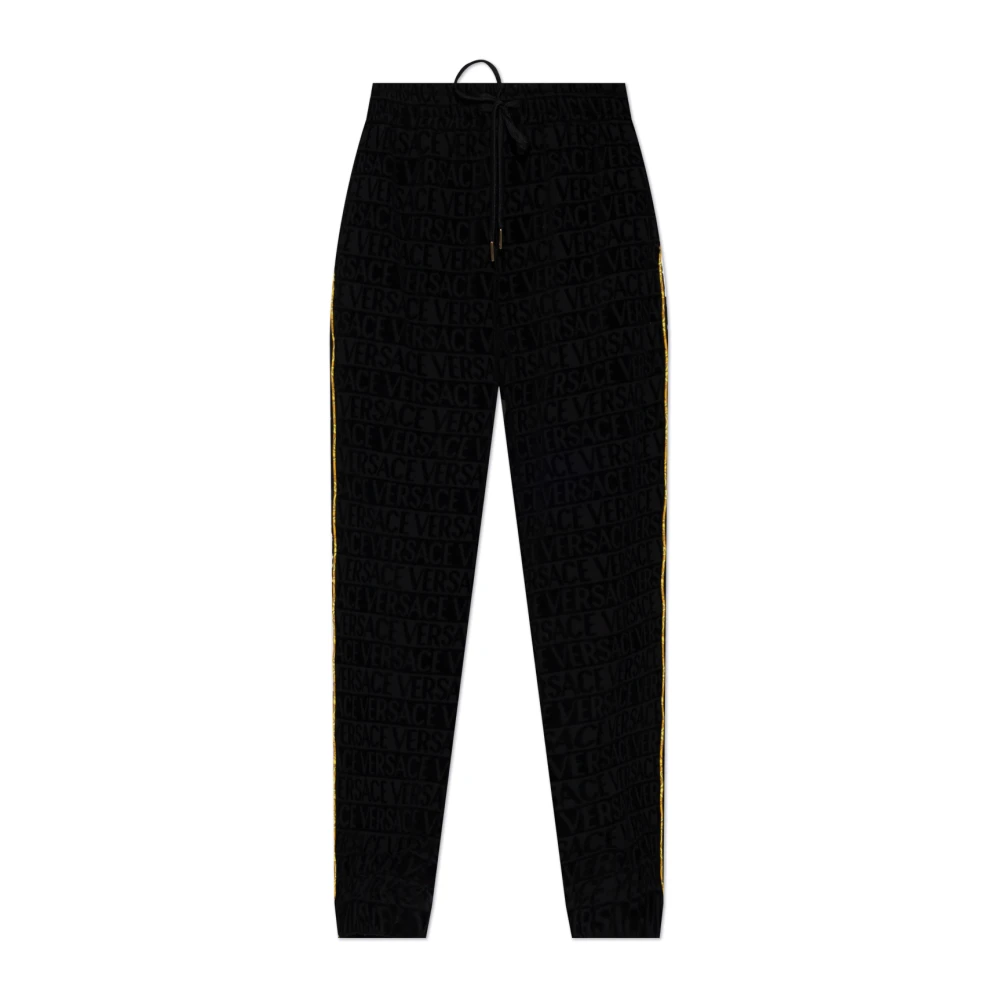 Versace Broek met logo Black Unisex