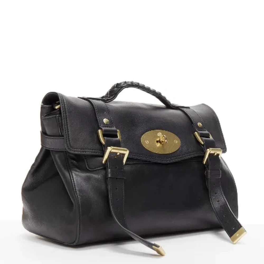 Mulberry Pre-owned Leather handbags Black Dames
