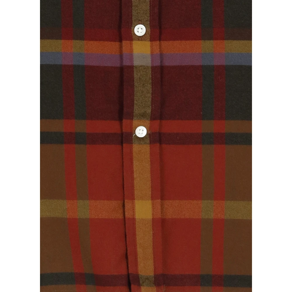 Ralph Lauren Bordeaux Tartan Katoenen Overhemd Multicolor Dames