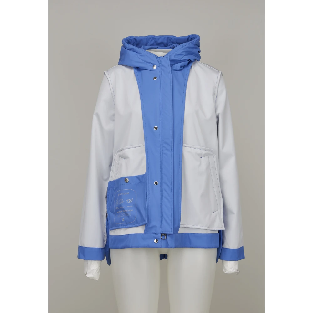 Milestone Sportieve A-Shape Jack met Waterafstotend Materiaal Blue Dames