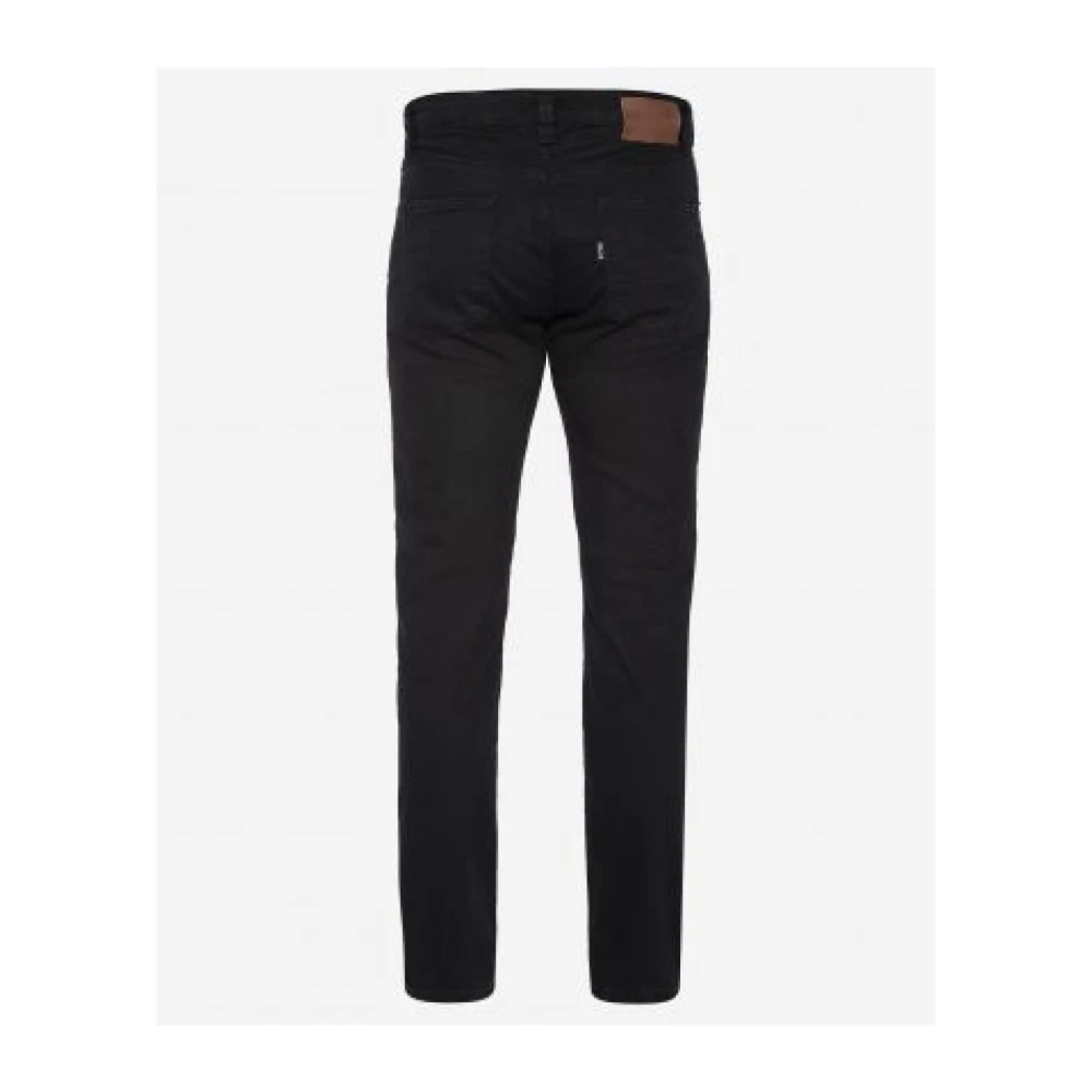 Schott NYC Rechte Pijp 100% Katoen Jeans Zwart Black Heren