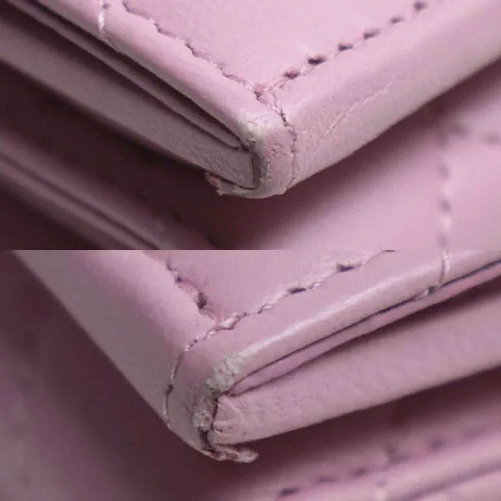 Chanel Vintage Pre-owned Leather chanel-bags Pink Dames