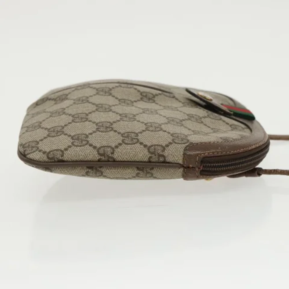 Gucci Vintage Pre-owned Canvas shoulder-bags Beige Dames
