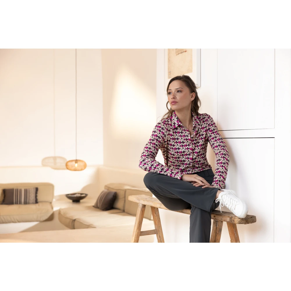 &Co Woman Wijde Broek Zomerse Stijl Gray Dames