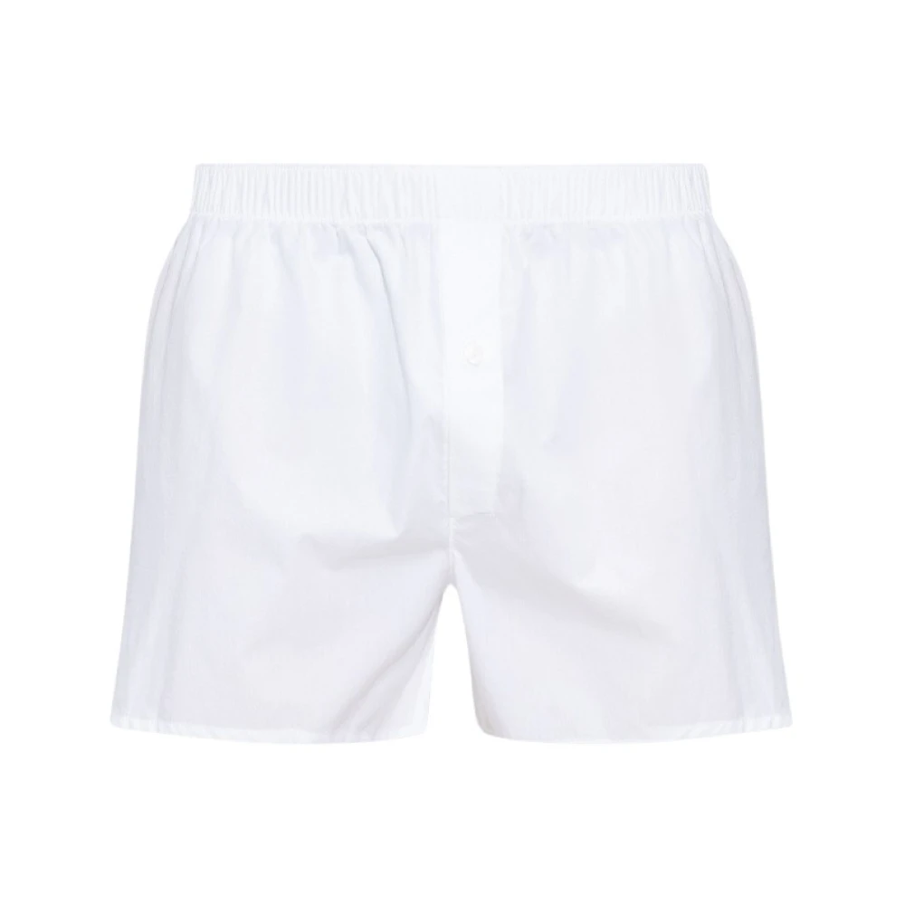 Hanro Hombre Blanco - Boxers De Algodón - Underwear - S
