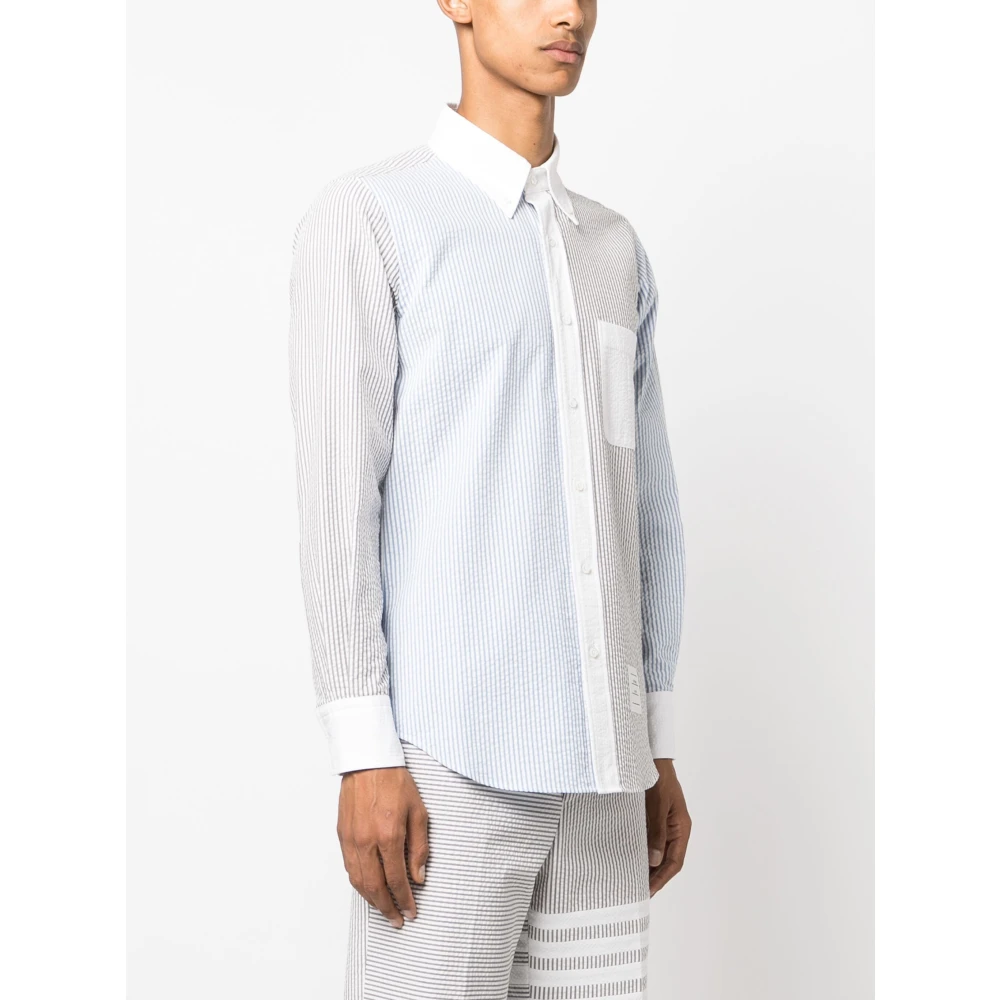 Thom Browne Gestreept Funmix Overhemd met Lange Mouwen Multicolor Heren