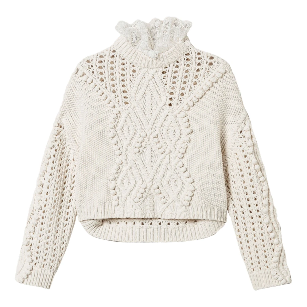 Twinset Sneeuw Trui Beige Dames