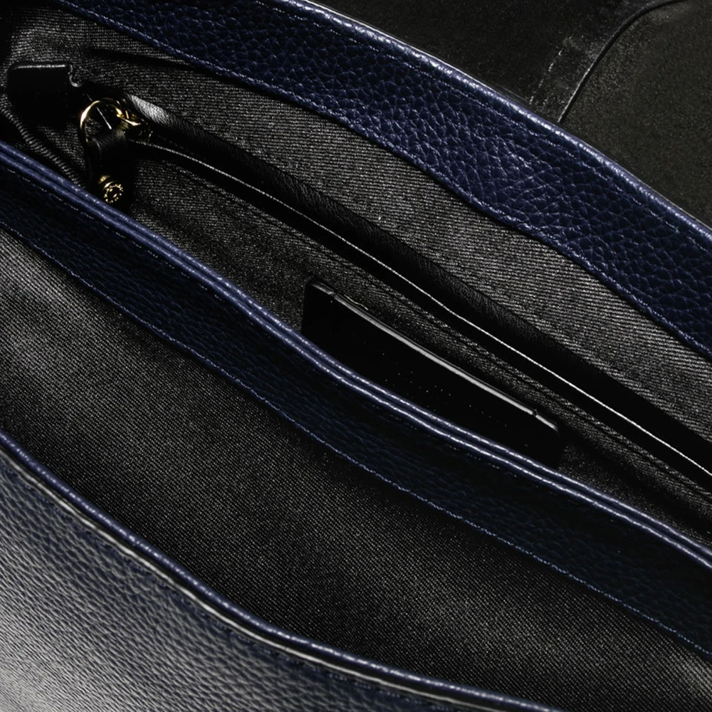 Gianni Chiarini Blauwe Helena Round Leren Tas Blue Dames