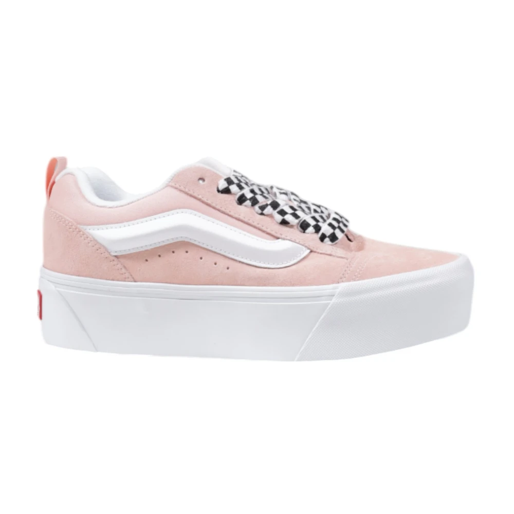 Vans Dam Läder Sneakers Höst/Vinter Kollektion Pink, Dam