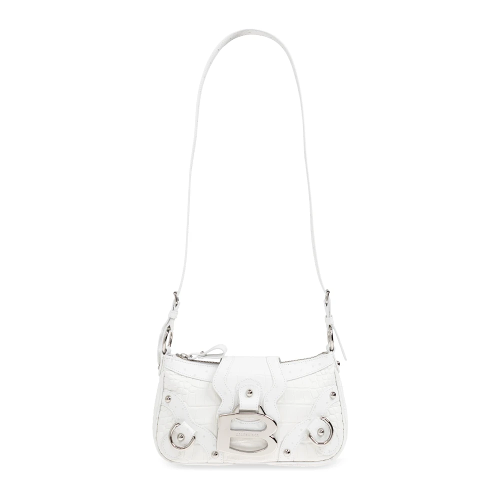Balenciaga Essex Small Shoulder Bag White Dames