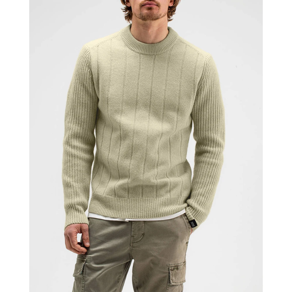 Butcher of Blue Blauwe Crew Neck Gebreide Trui voor Mannen Green Heren
