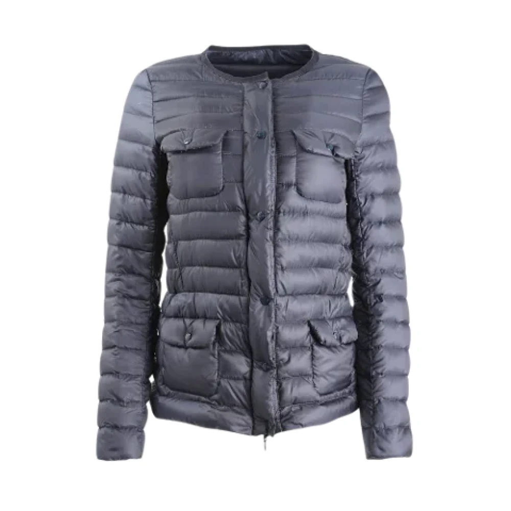 Moncler Pre-owned Fabric outerwear Blue Dames