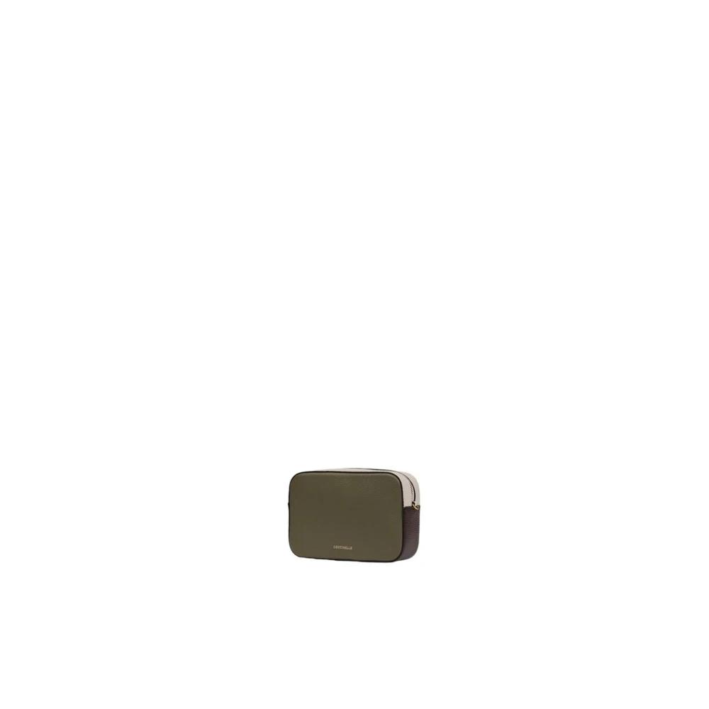 Coccinelle Groene leren handtas met premium afwerking Green Dames