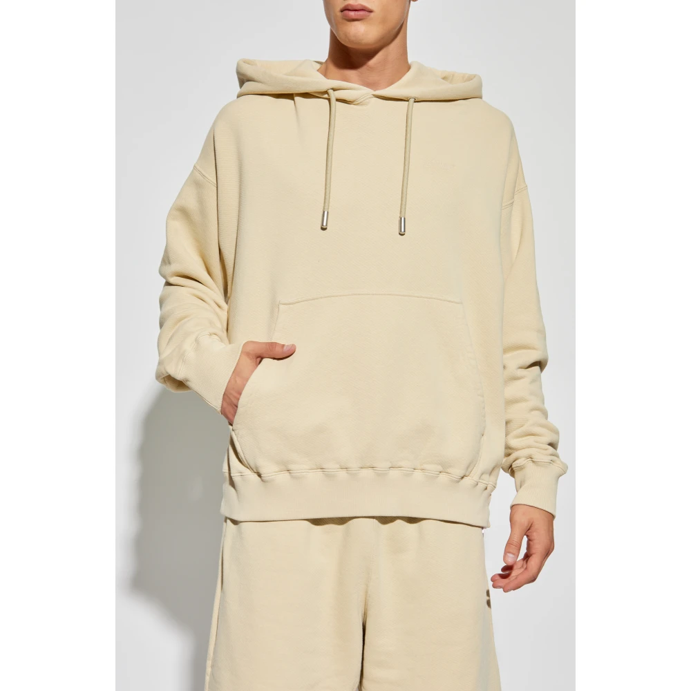 Off White Hoodie Beige Heren