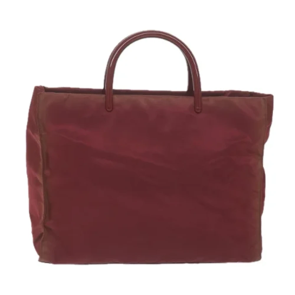 Prada Vintage Pre-owned Fabric prada-bags Red Dames