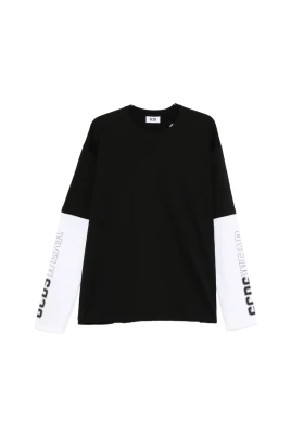 Svart Logo Crew Neck Sweater