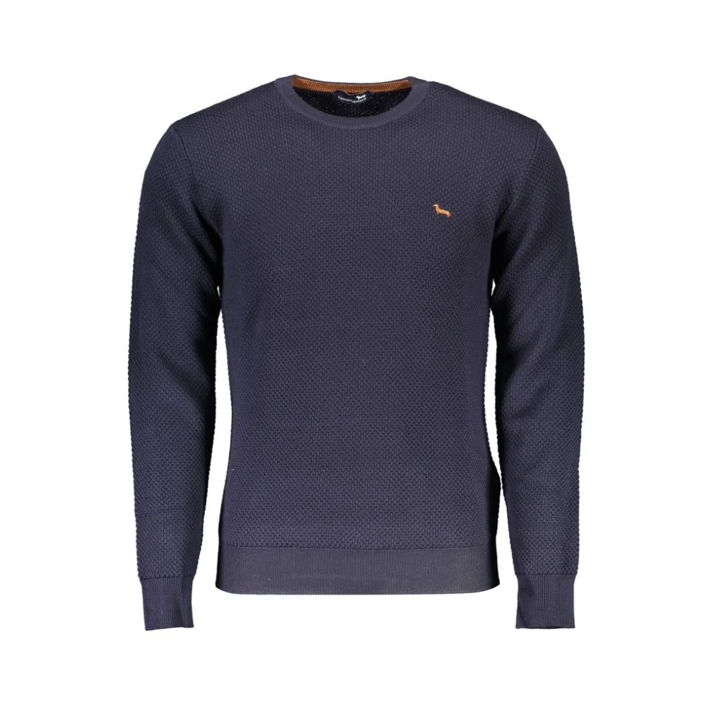 Harmont & Blaine Men's Blue Round-Neck Knitwear,, Wool Jumper 2XL