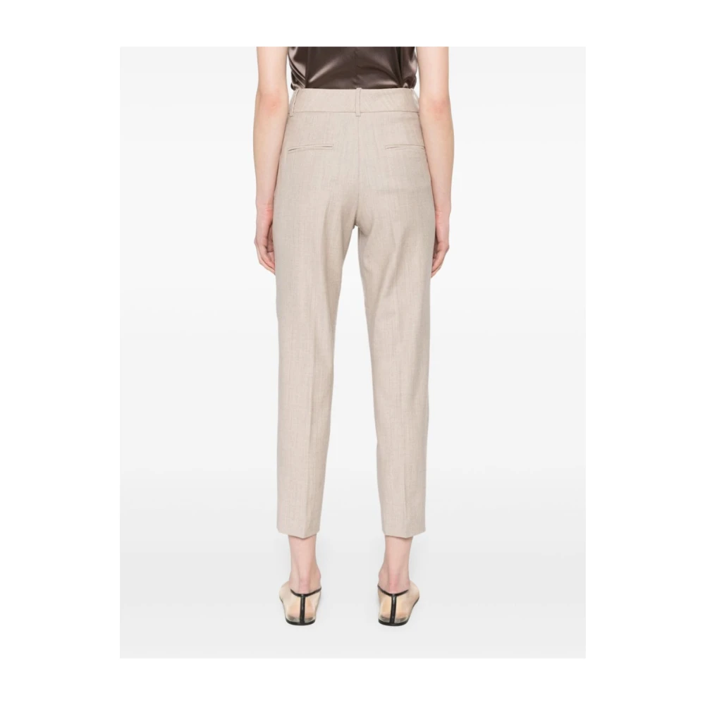 PESERICO Stijlvolle Panta Broek Brown Dames