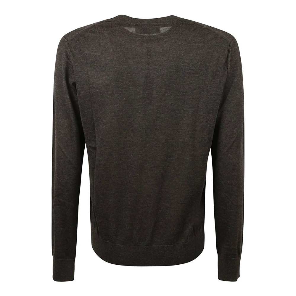 Dolce & Gabbana Ronde hals trui voor mannen Gray Heren