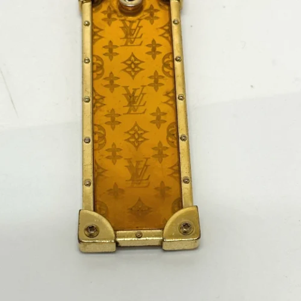 Louis Vuitton Vintage Pre-owned Fabric key-holders Yellow Dames