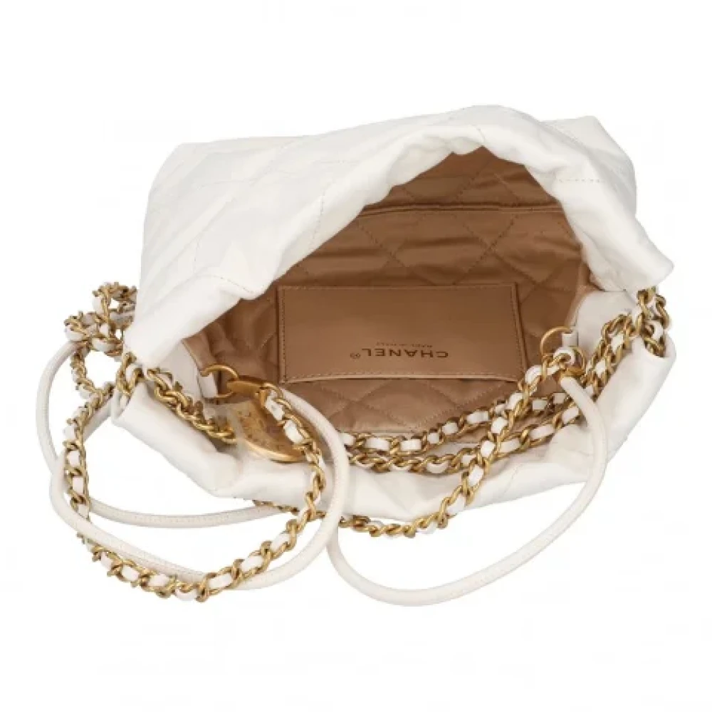 Chanel Vintage Pre-owned Leather chanel-bags White Dames