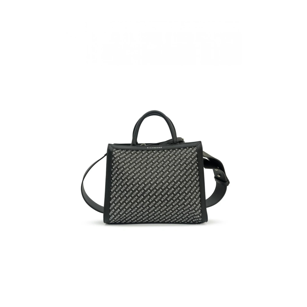 John Richmond Zwarte en witte dameshandtas Rwa24101Bo Black Dames