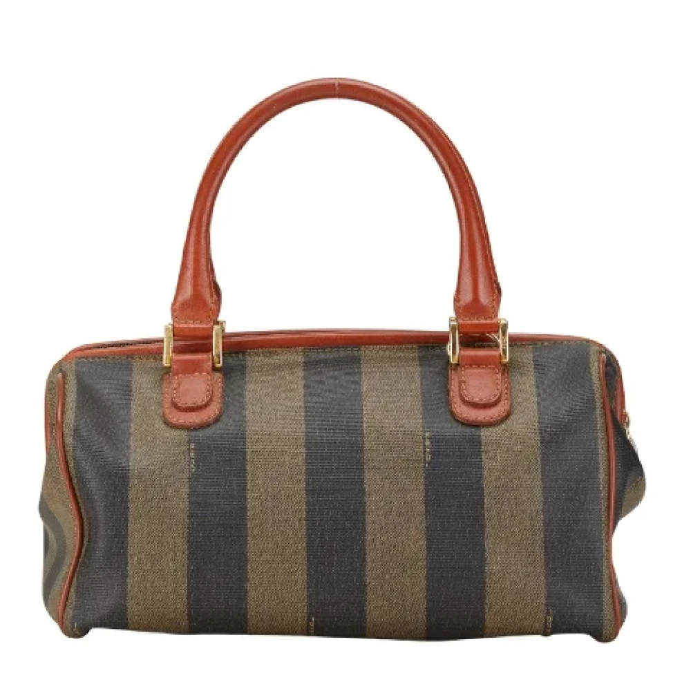 Fendi Vintage Pre-owned Canvas handbags Brown Dames