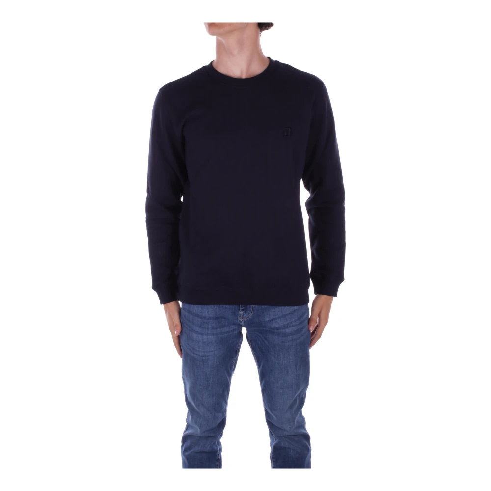 Dondup Blauwe Logo Sweater Blue Heren