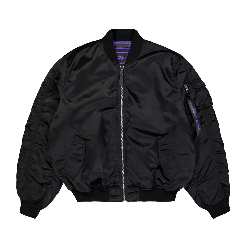 Alpha Industries Uomo Nero Giacca Ma-1 Uv S - Immagine 4