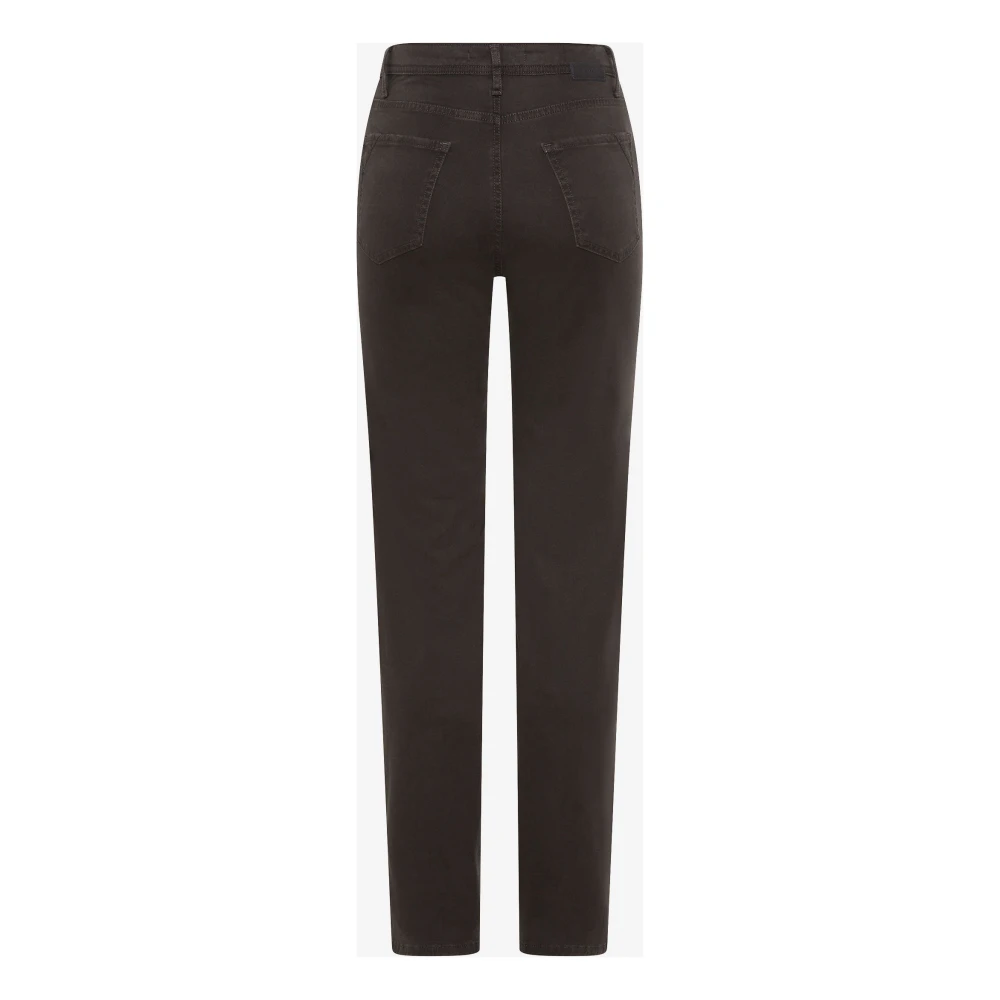 BRAX Katoen Satijn Five-Pocket Broek Gray Dames