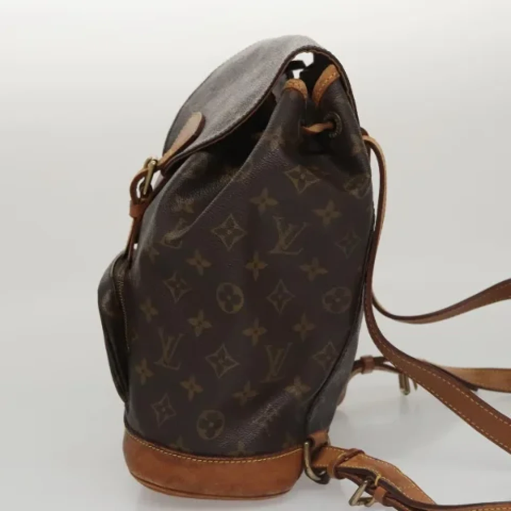 Louis Vuitton Vintage Pre-owned Canvas backpacks Brown Dames