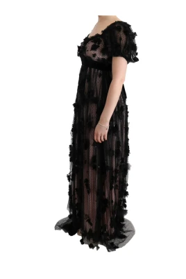 Silk Applique Shift Dress