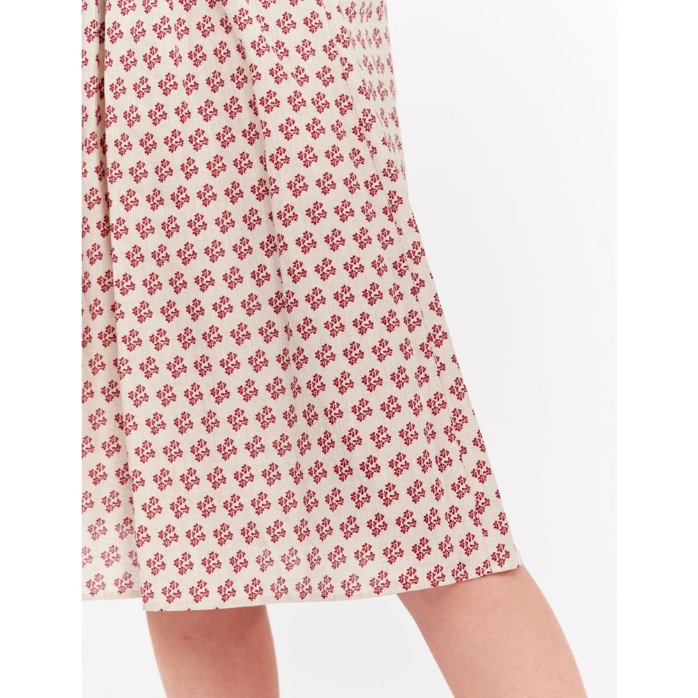 Ines De La Fressange Paris Linnen Geknoopte Rok Multicolor Dames