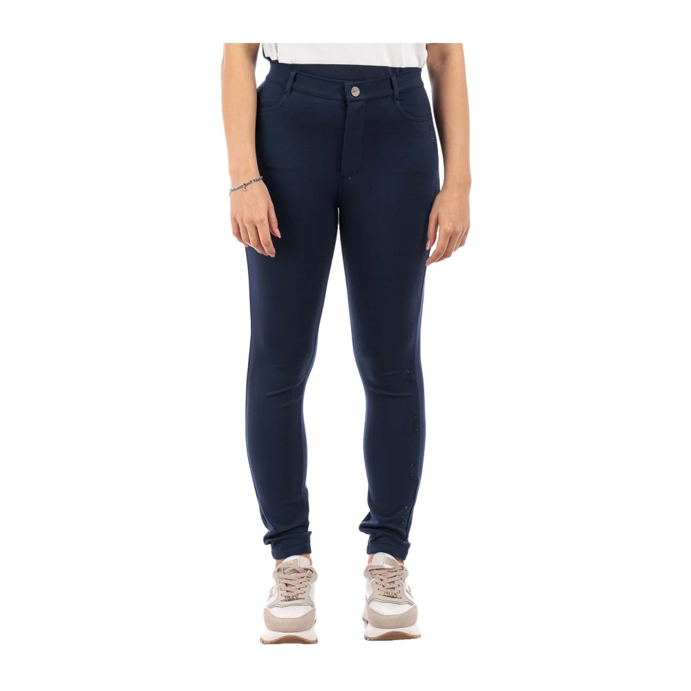 Liu Jo Slim Dress Blue Broek Blue Dames