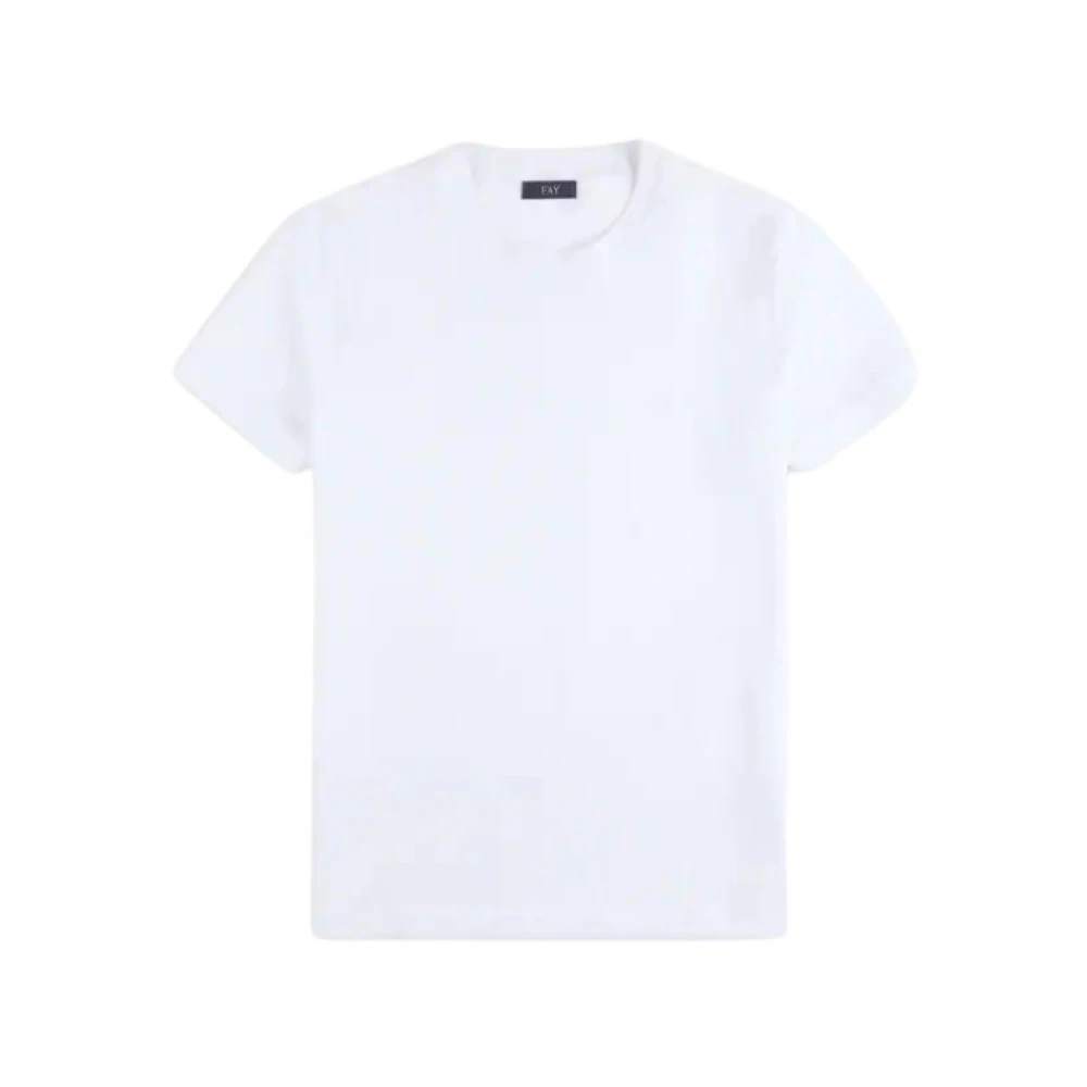 Fay - Tops > T-Shirts - White - Fay - Modalova