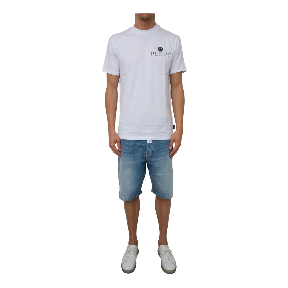 Philipp Plein Casual Katoenen T-Shirt White Heren