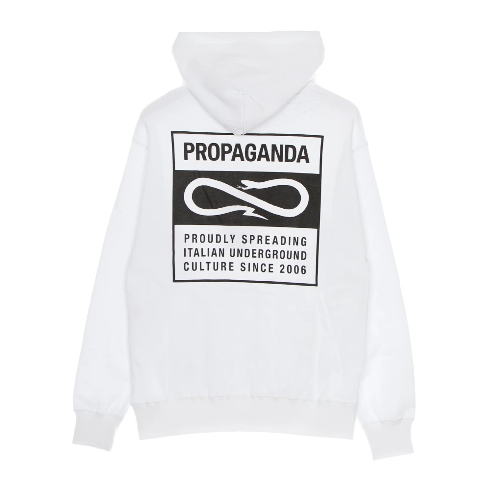 Propaganda Witte hoodie met trekkoord capuchon White Heren