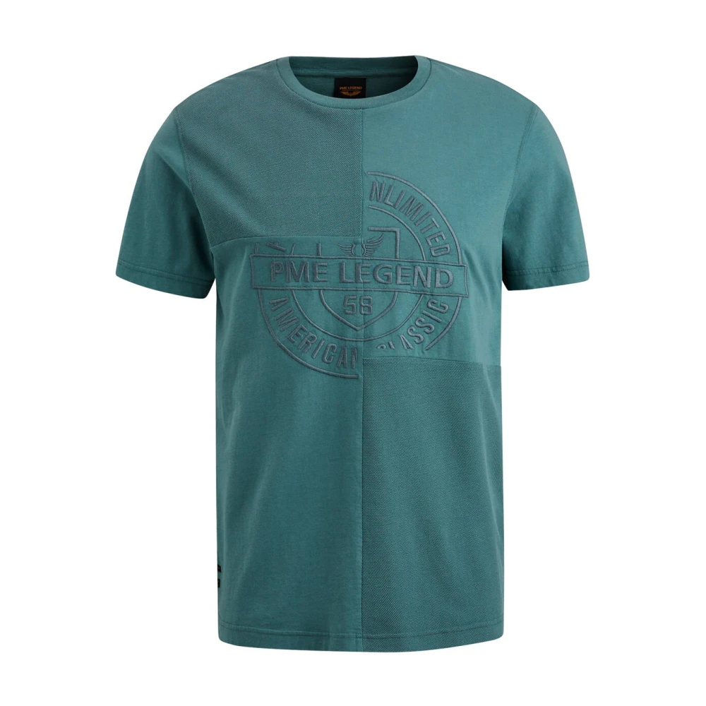 PME Legend T-shirt korte mouw Ptss2403589 Blue Heren