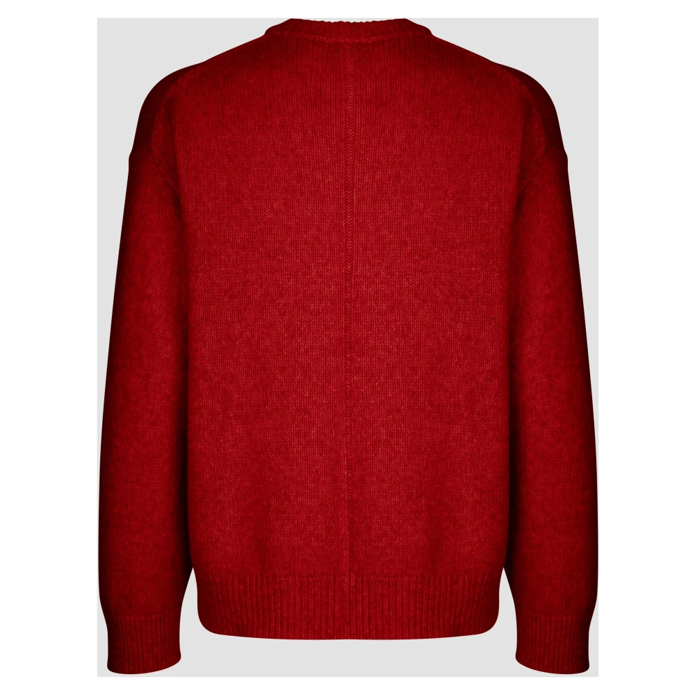add Trui IN Dagelijks Wol-Katoen Red Heren