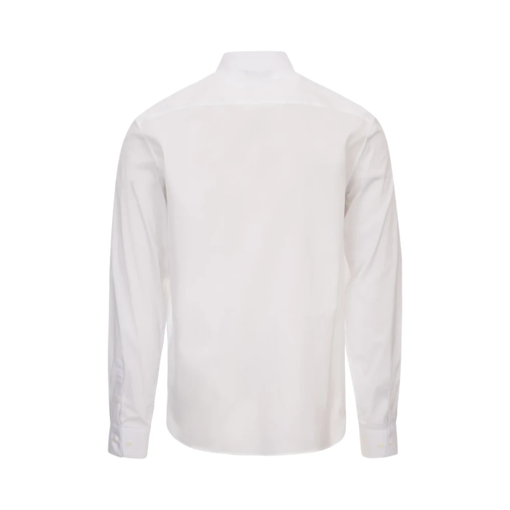 Neil Barrett Slim Fit Overhemd met Bedrukt Logo White Heren