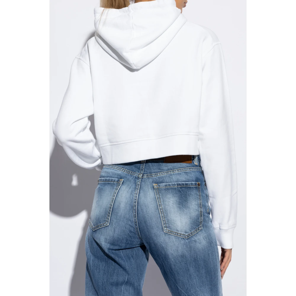 Dsquared2 Sweatshirt met logo White Dames