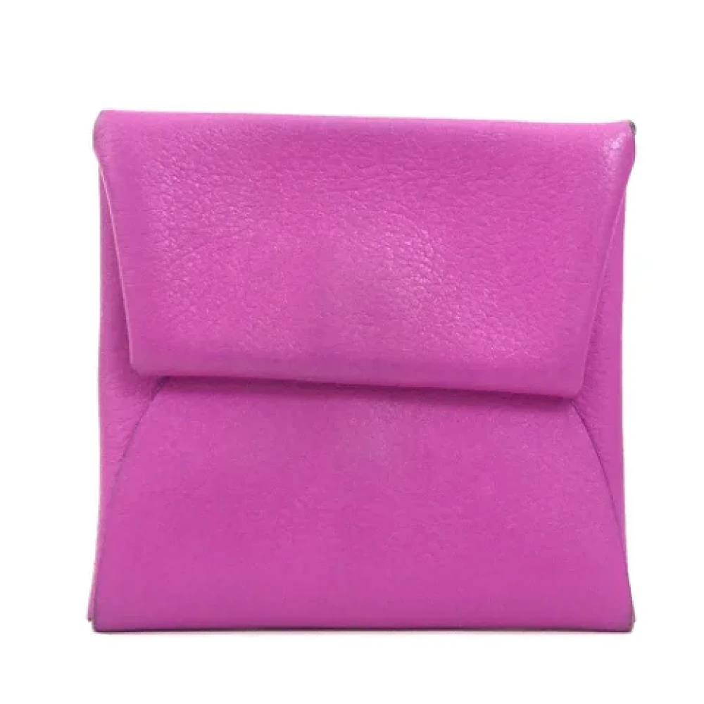 Hermès Vintage Pre-owned Leather wallets Purple Dames